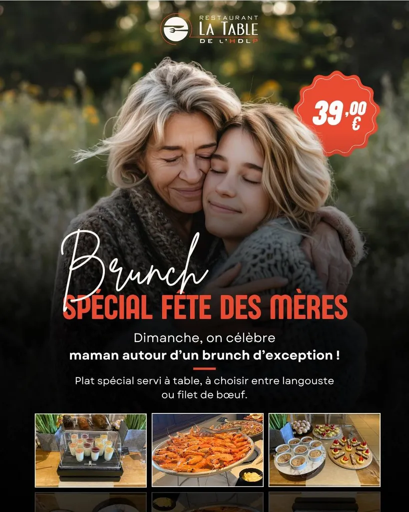 Ce dimanche, on fête les mamans comme il se doit… autour d’un brunch tout en douceur !  À La Table de l’HDLP, notre brunch dominical prend des airs de fête pour célébrer celles qui comptent tant.