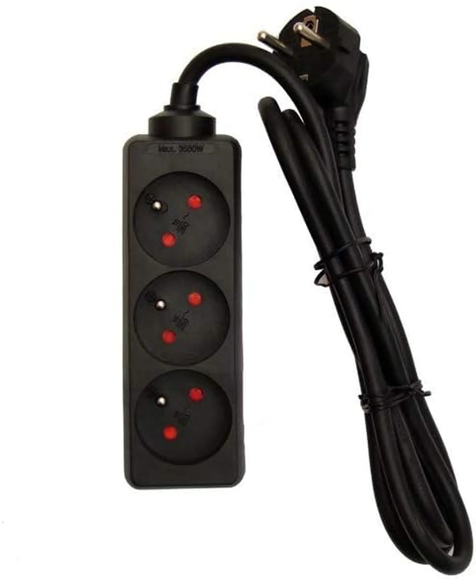 Bloc multiprise 3x16A - 3500W 230V - câble H05VV-F 3x1 5mm² - 1 5m