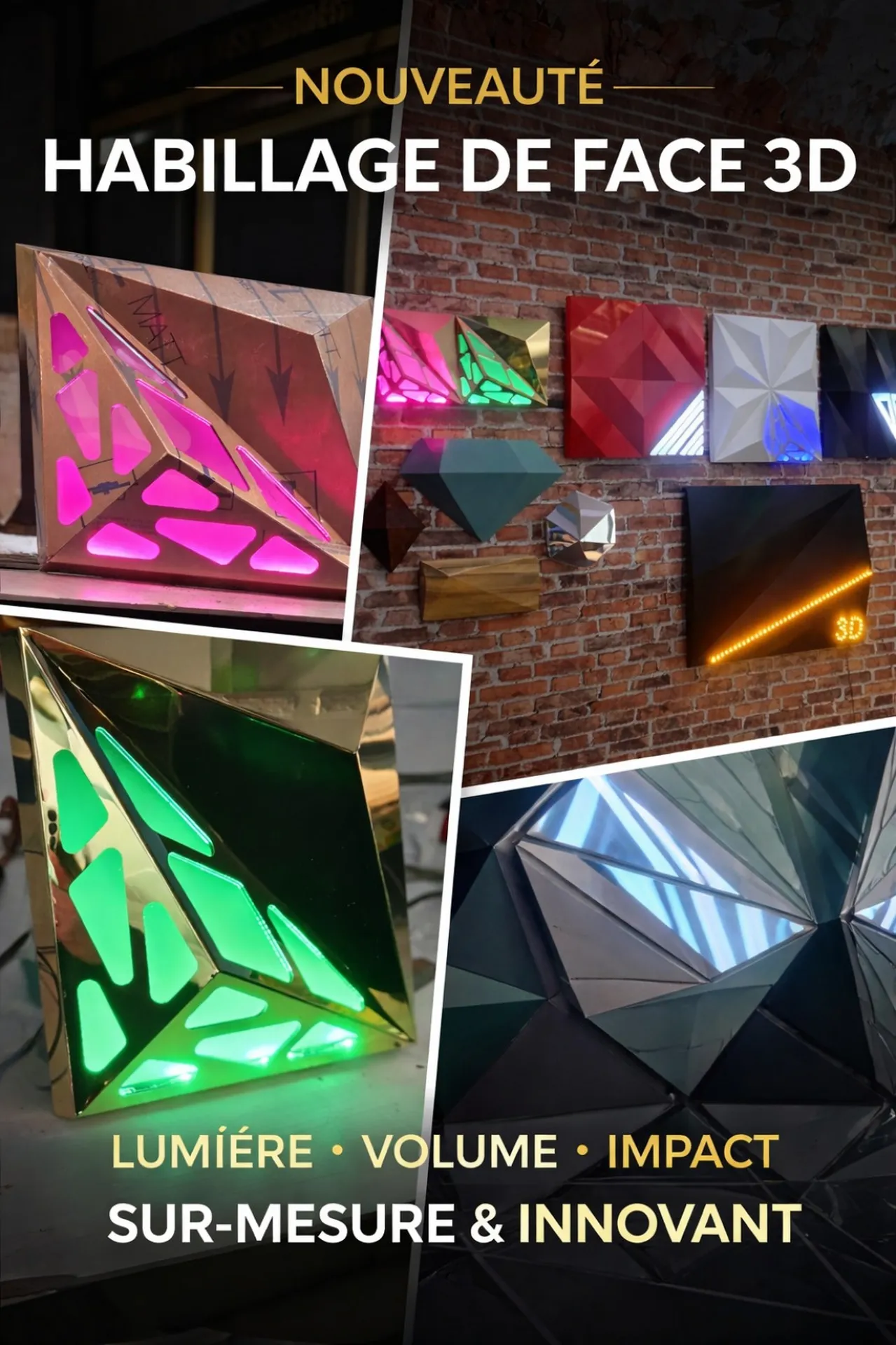 habillage de façade 3d