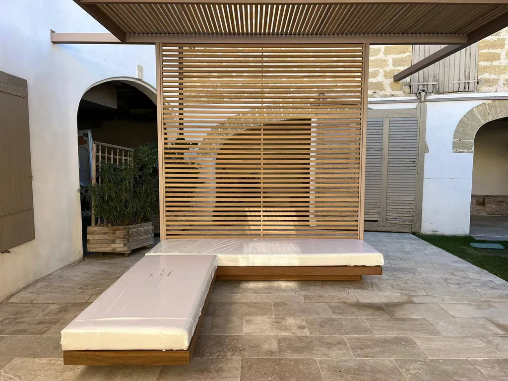 Pergola sur mesure bois et acier Aix-en-Provence