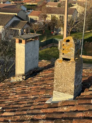 Démolition de cheminée en brique foraines à Villemur sur Tarn, proche de Bessieres 