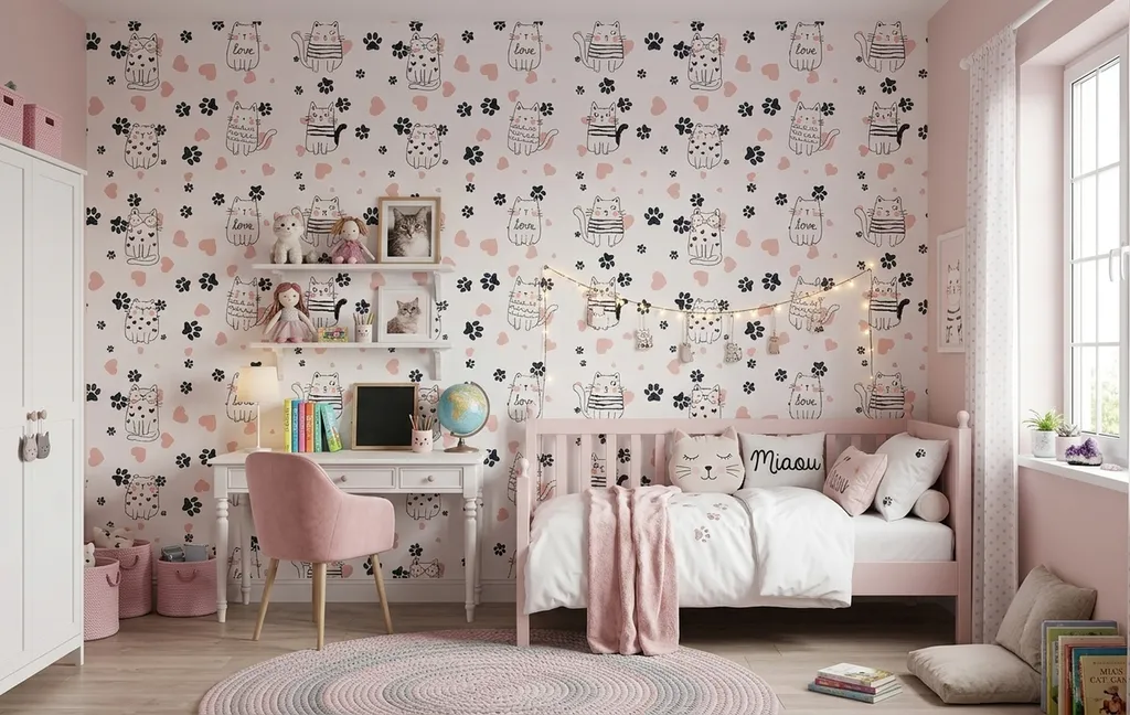 papier peint chat