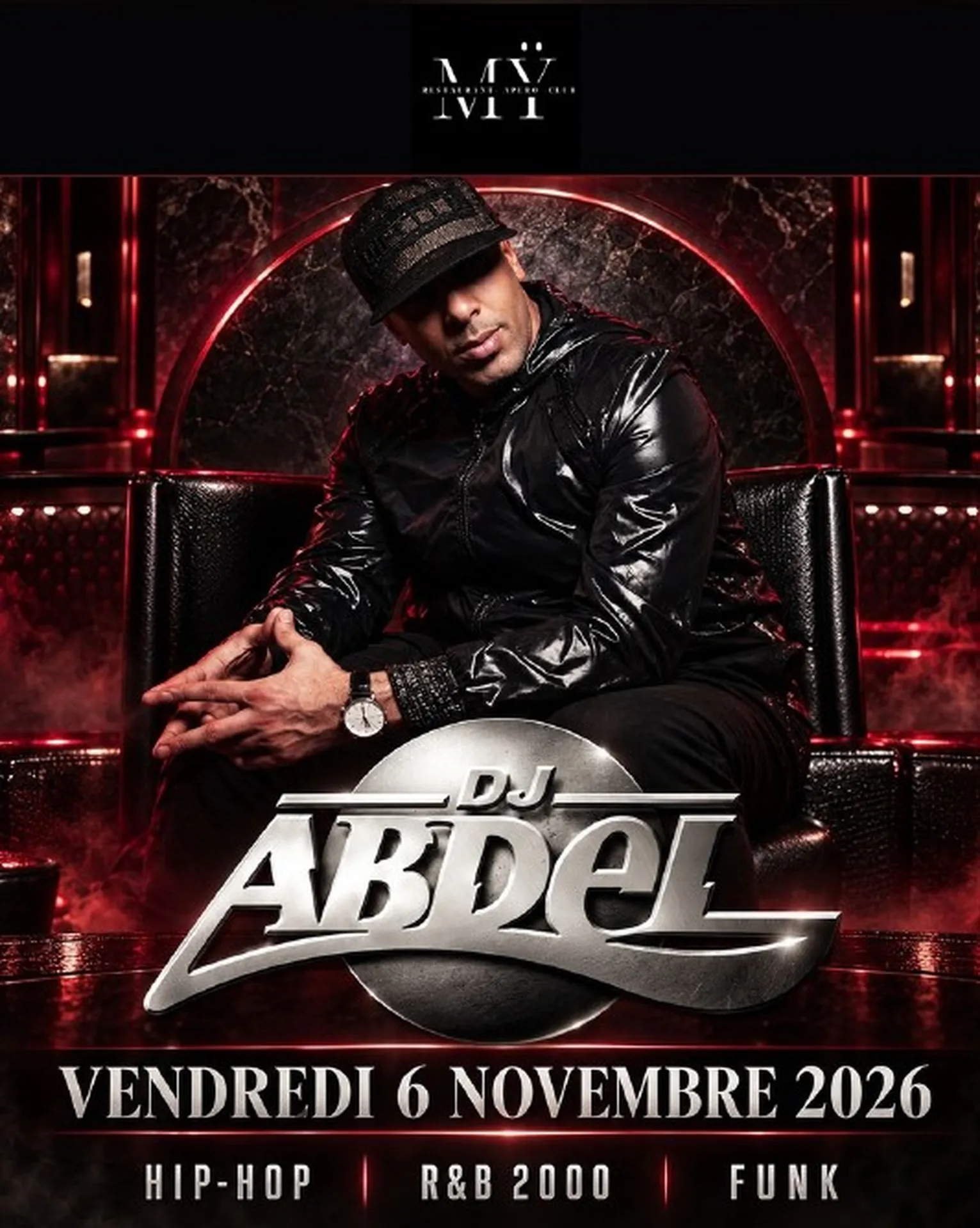SOIRÉE EXCEPTIONNELLE AVEC DJ ABDEL – VENDREDI 6 NOVEMBRE