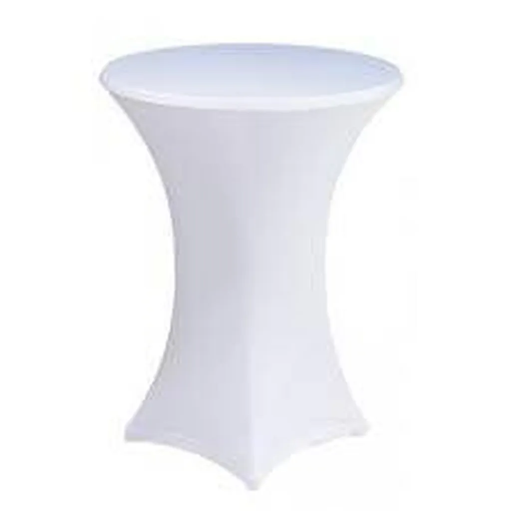 Location mange debout avec housse blanche