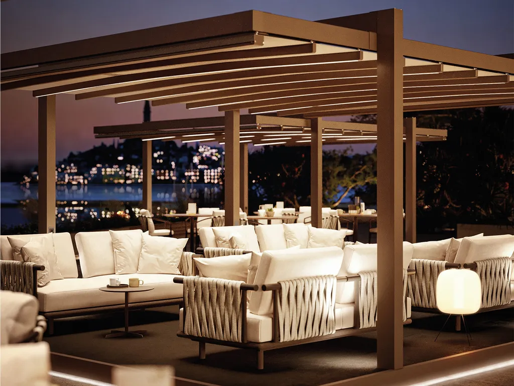 pergola à toile rétractable modèle PRATIC PHOENIX AIR