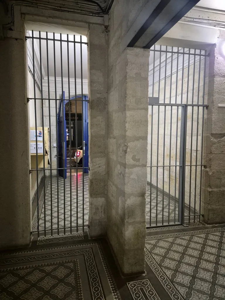 Installation de grilles métalliques sécurisées pour immeuble résidentiel à Bordeaux centre.