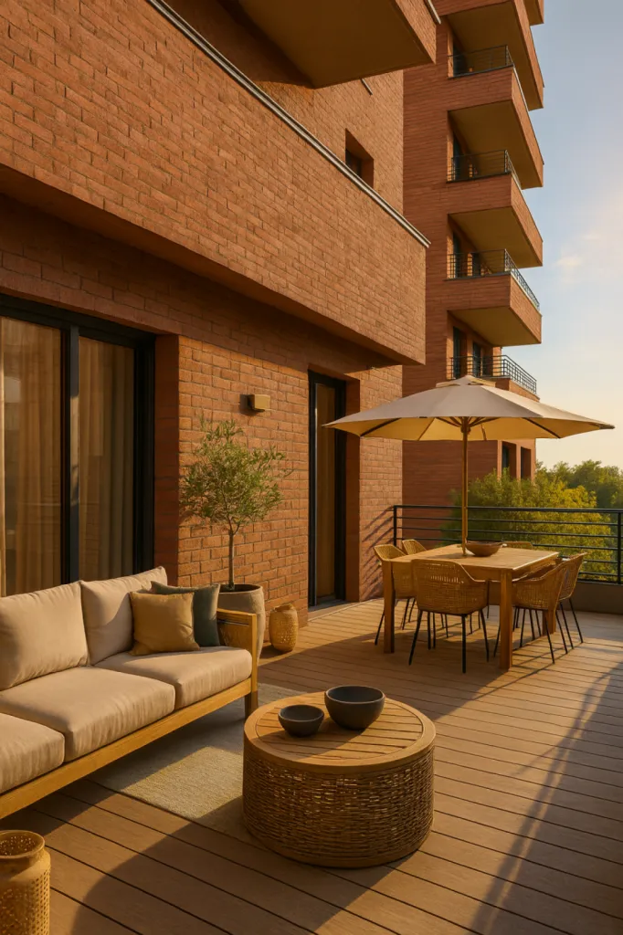 Une terrasse spacieuse à Strasbourg