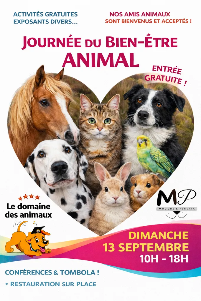 Affiche 2026 du bien etre animal sur le bassin d'arcachon en gironde