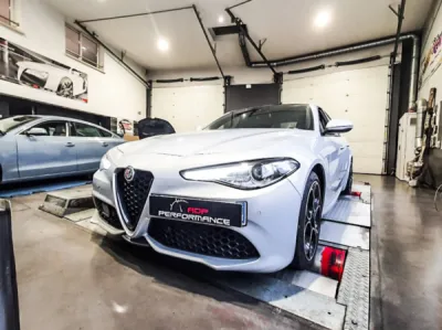 Stage 1 Alfa Romeo Giulia 2.0 TB 200cv - Optimisation performance moteur Bouches du Rhône - ADP Performance Salon de Provence