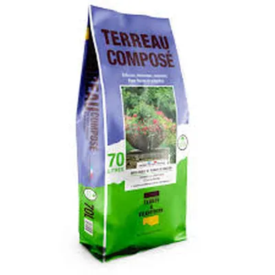 Terreau Composé substrat complet pour plantations en pot bac jardinière massif favorisant croissance floraison et entretien durable