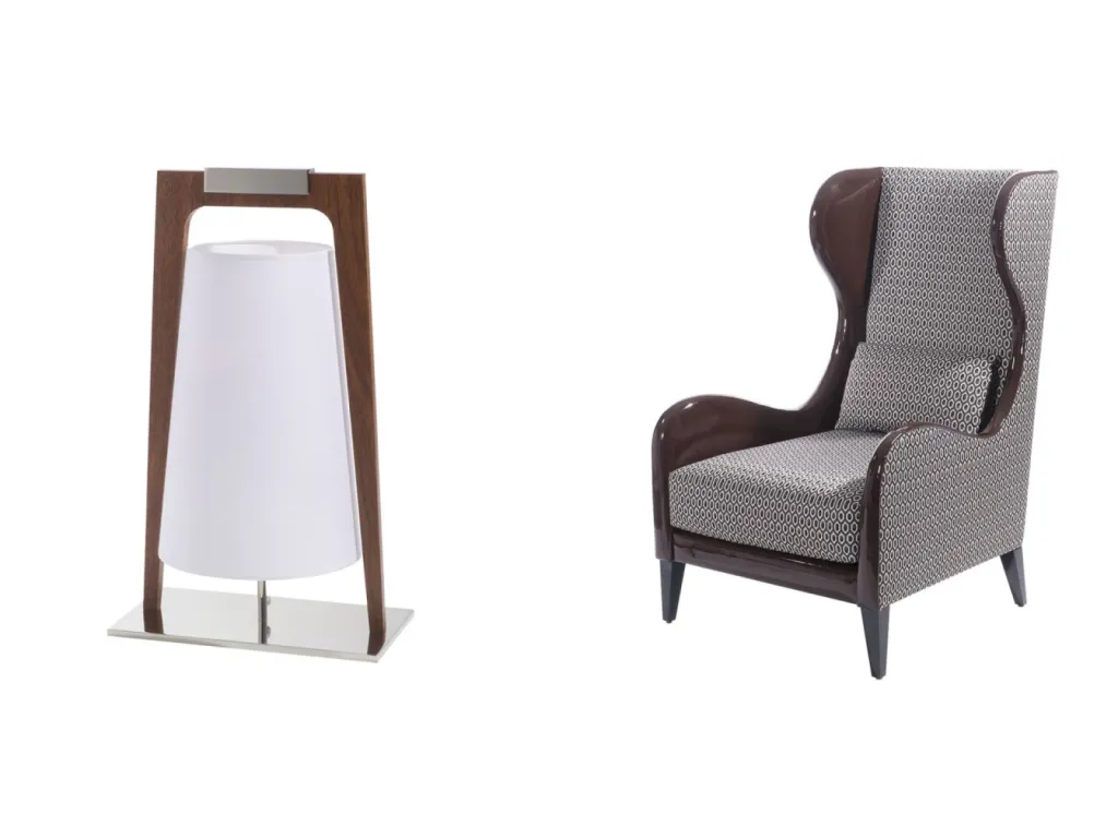 photographe packshot produit à Lyon mobilier Les Héritiers Décoration française lampe et fauteuil