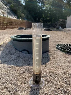 Echantillon eaux usées