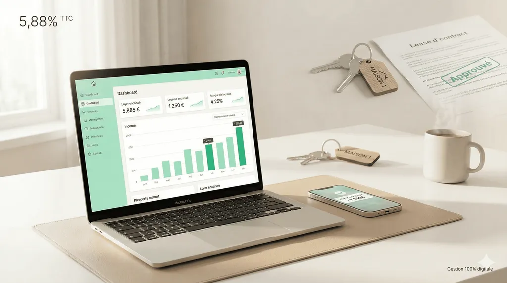 Gestion locative professionnelle à 5,88% TTC tout compris avec encaissement automatique des loyers et suivi administratif complet à Toulouse 31000 Haute-Garonne