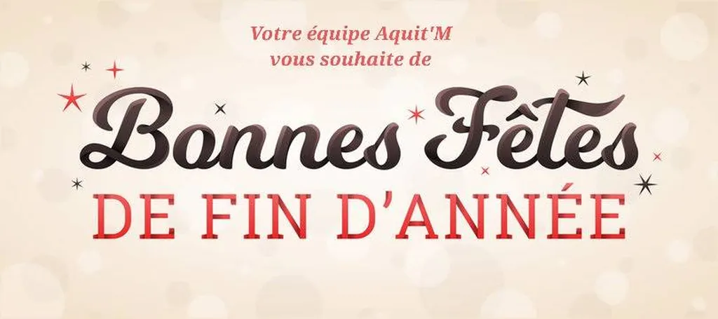 L'équipe Aquit'M vous souhaite de bonnes fêtes de fin d'année