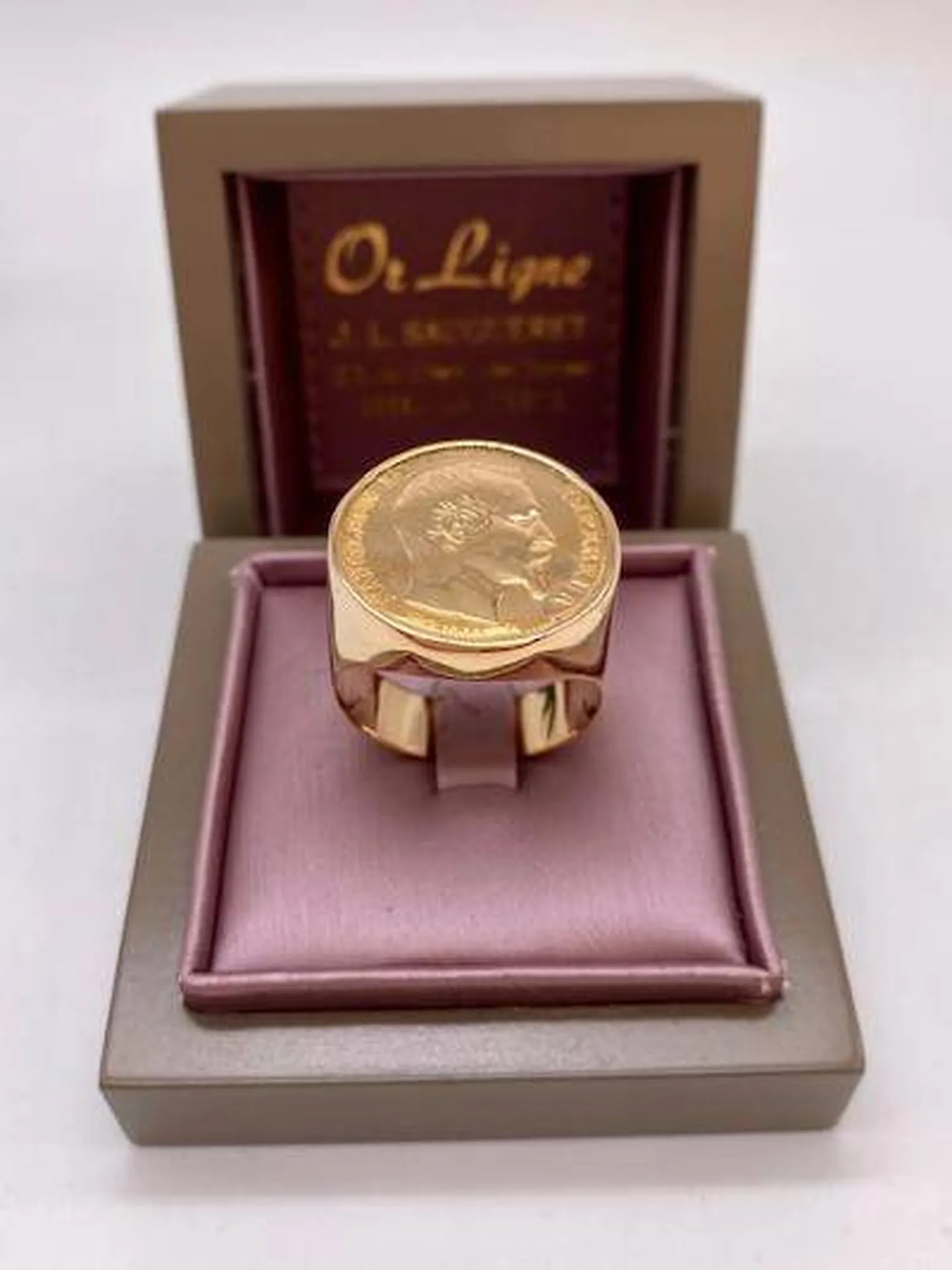 Bague porte pièce 20 Francs Napoléon III occasion Or Ligne La Teste Bassin d'Arcachon