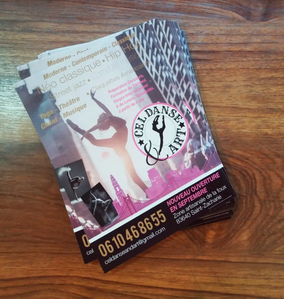 CRÉATION ET IMPRESSION DE FLYERS  PUBLICITAIRES à petits prix à Aubagne proche de la Ciotat