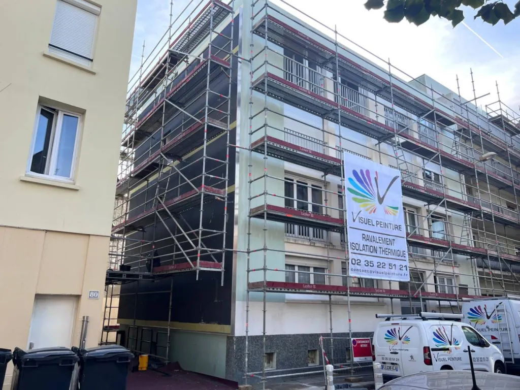 Visuel Peinture: entreprise de ravalement, peinture et pose de revêtement de sol sur Le Havre en Seine Maritime