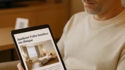 Presse en ligne pour hôtels, cliniques et hôpitaux à la demande via un QR code