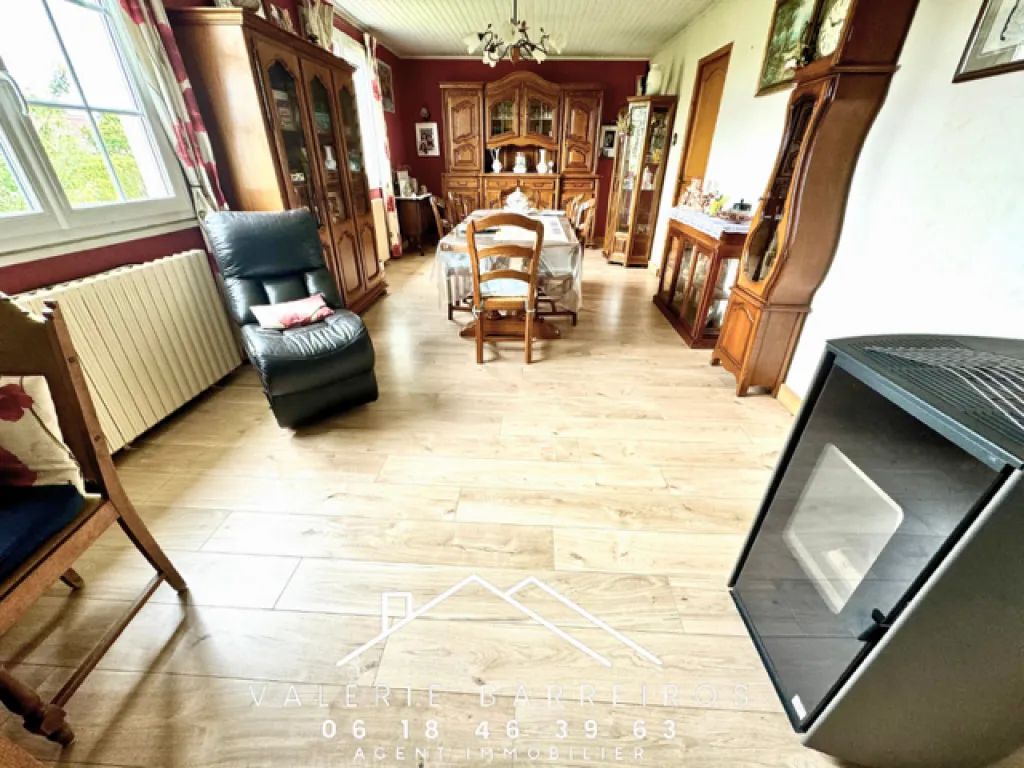 A vendre pavillon de plain-pied de 88 m² sur un terrain de 1170 m² sur la commune de LE THUIT SIGNOL 27370