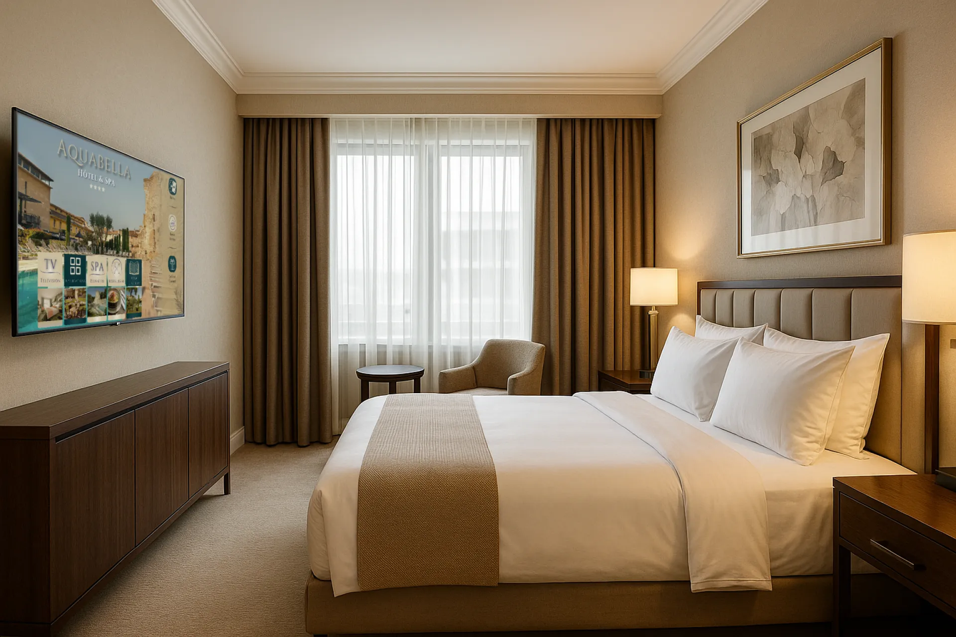 Room Directory sur TV en hôtel - Solution IPTV Sima