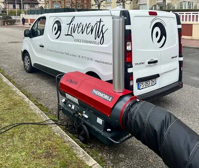 Location canon à air pulsé 45 kW au Havre