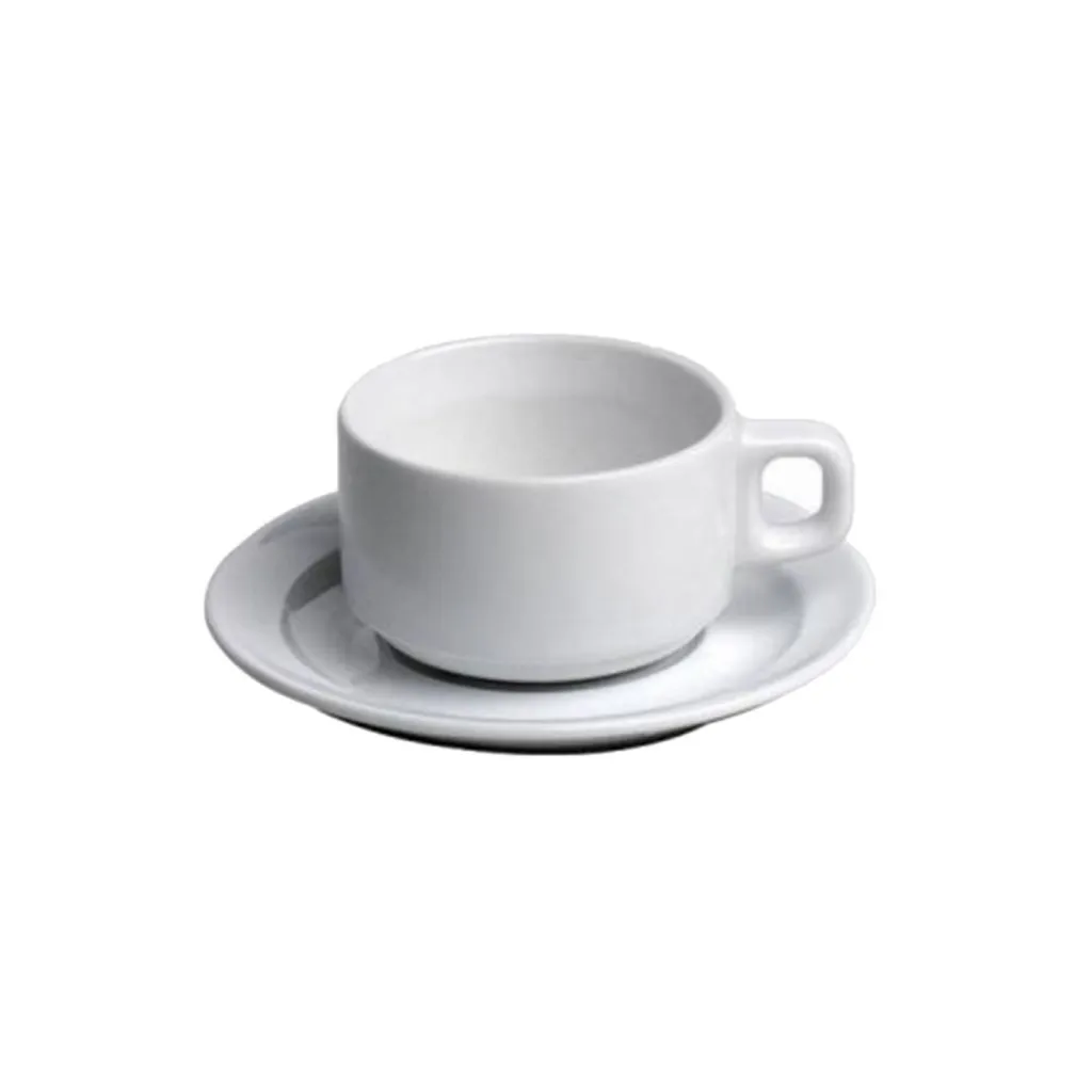 TASSE ET SOUS-TASSE A CHOCOLAT OU A THÉ EN PORCELAINE ÉLÉGANTES POUR MARIAGE