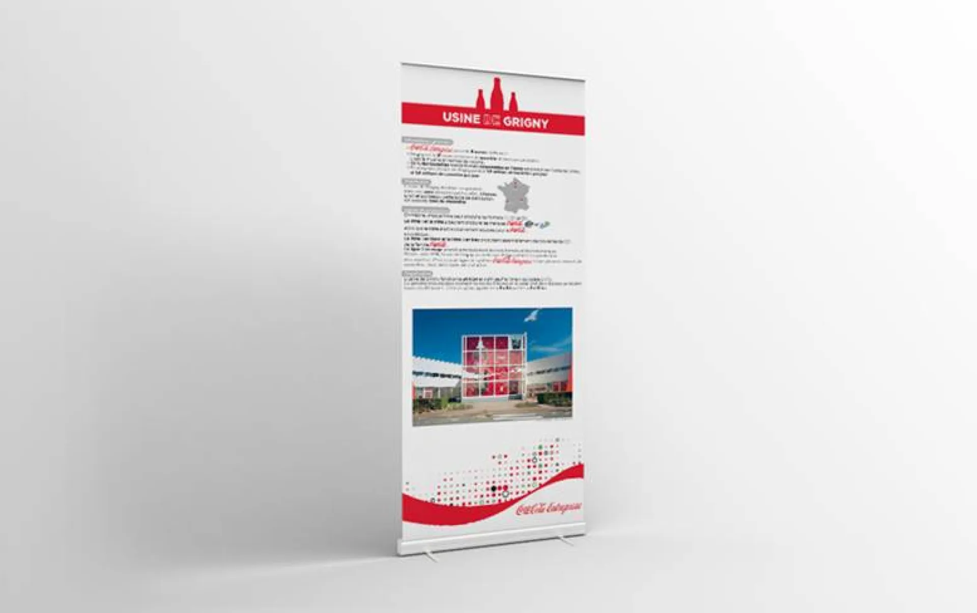 realisation de rol up pour une usine à Grigny