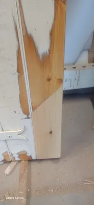 Realisation d'une greffe sur volet battant bois