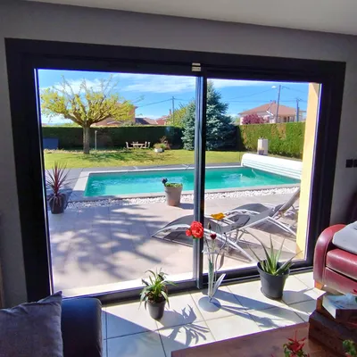 3 Baies installateur de baie vitrée coulissant sur-mesure à Chasselay et dans la région de Lyon (69)