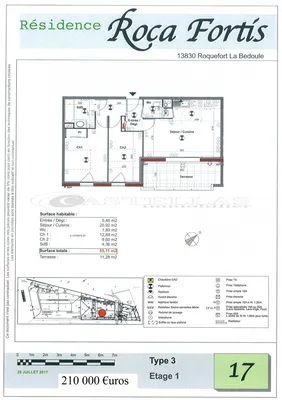 Vente appartement dans nouveau programme roca fortis Roquefort la Bédoule