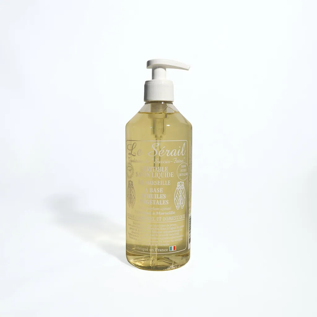 savon de Marseille liquide végétal fabriqué à Marseille dans une savonnerie traditionnelle 