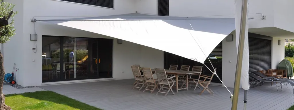 Voile d'ombrage rétractable pour terrasse 