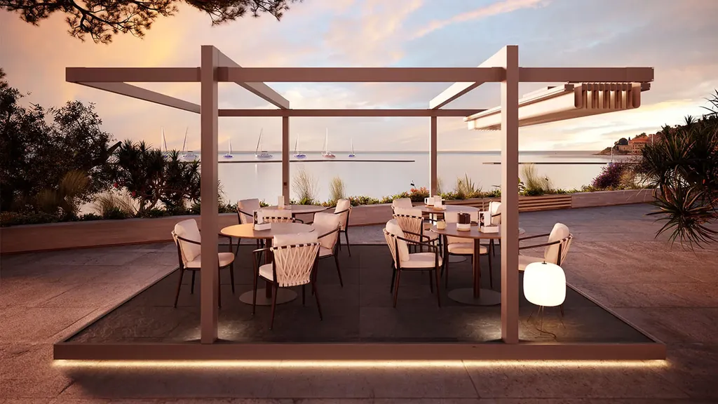 Pergola qui se referme en toile