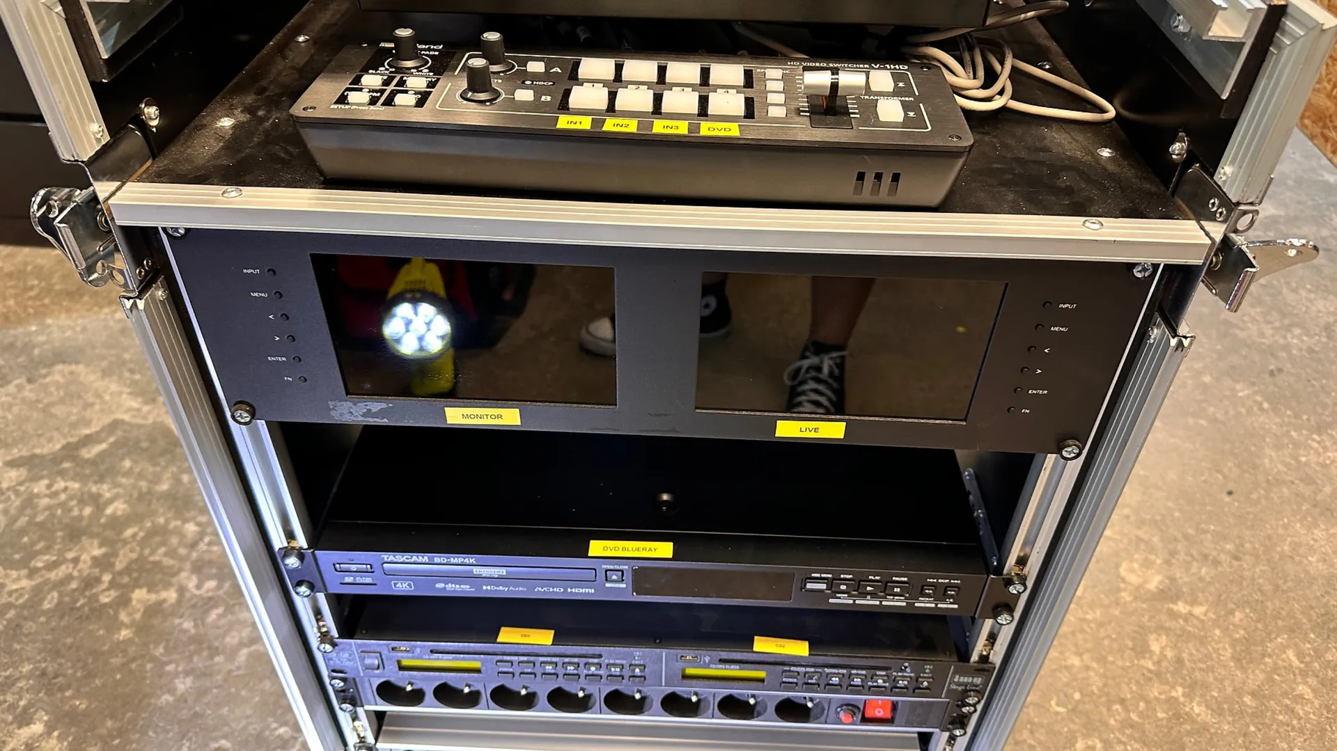 RACK REGIE VIDEO NUMERIQUE PRO 3