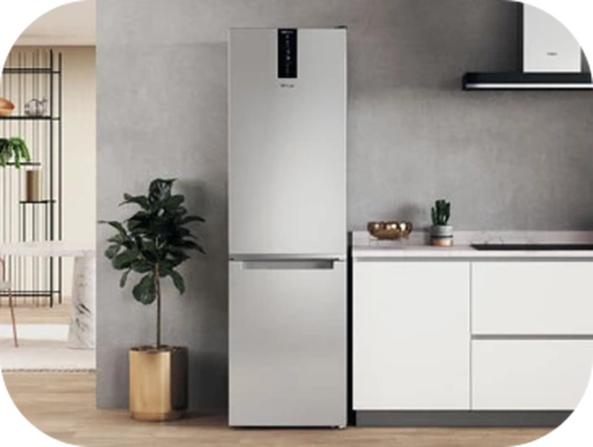  Réfrigérateur congélateur inox Dual No Frost - Whirlpool