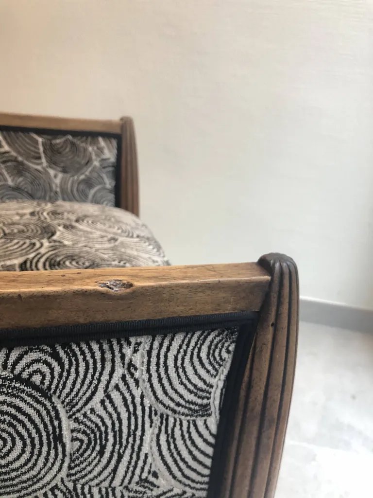 Réfection d'un siège Art Deco à Lyon