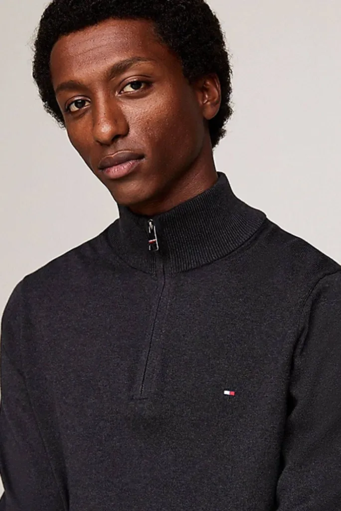 Pull zippé avec cachemire Tommy Hilfiger à Dieppe 