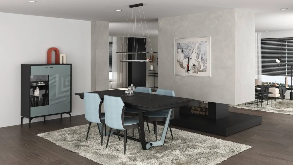 table de repas extensibles avec plateau e céramique à Hyères près de Toulon