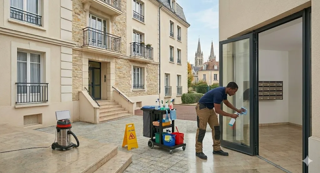 Trouver une société de nettoyage fiable et pas chère pour l'entretien de copropriété à Mantes-la-Jolie.