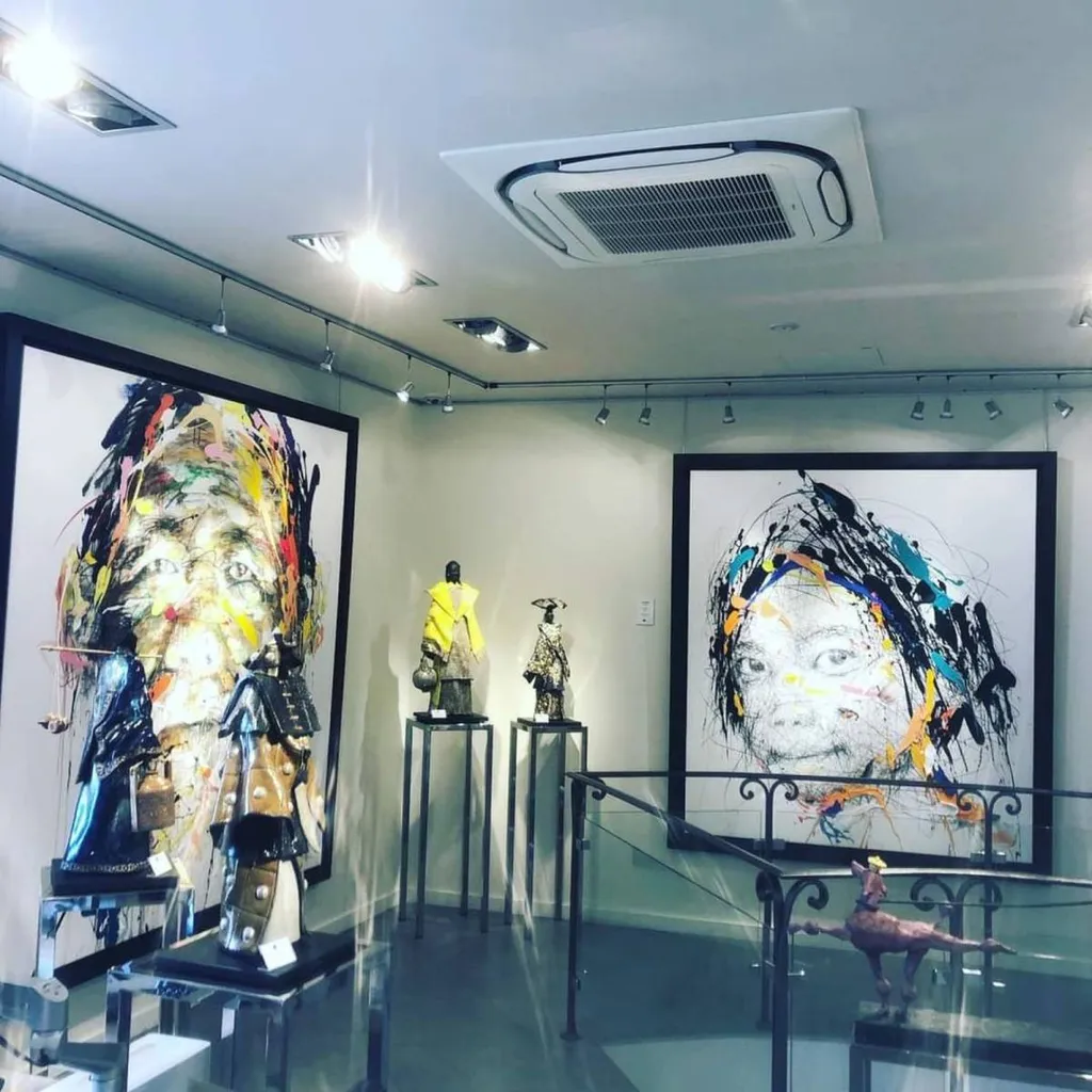 Installation d'une climatisation Daikin dans la galerie d'art Bartoux à Saint-Paul-de-Vence 