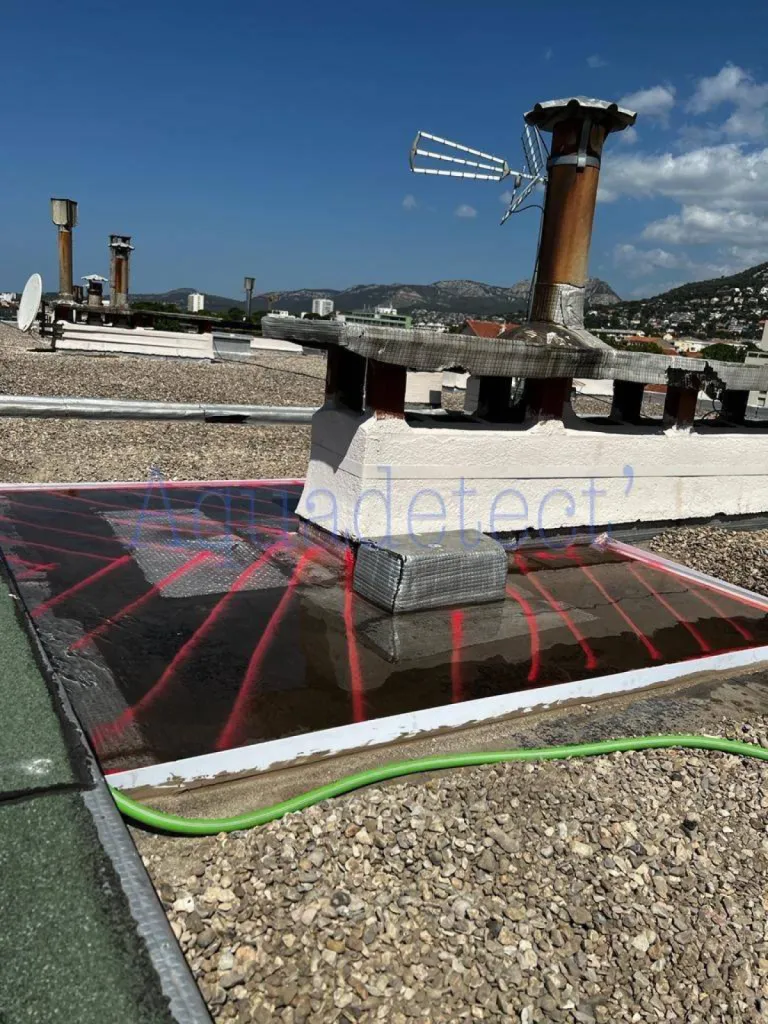 Recherche de fuite par mise en eau sur une copropriété à TOULON dans le VAR