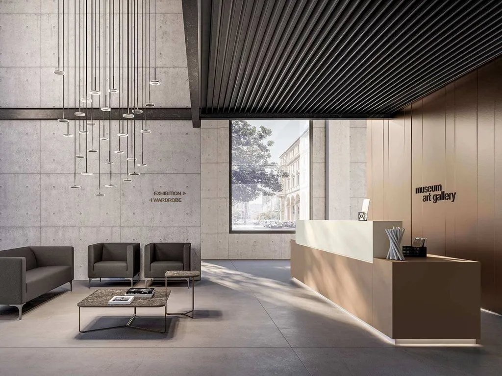 Banque d'accueil réception Z1 accès PMR à TOULON