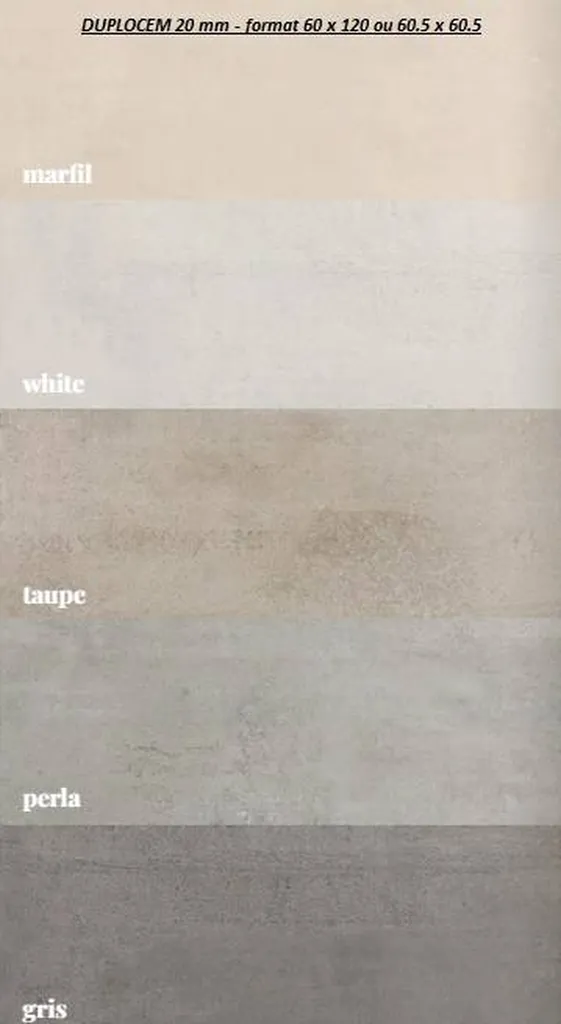 DALLES SUR PLOTS EN GRES CERAME.