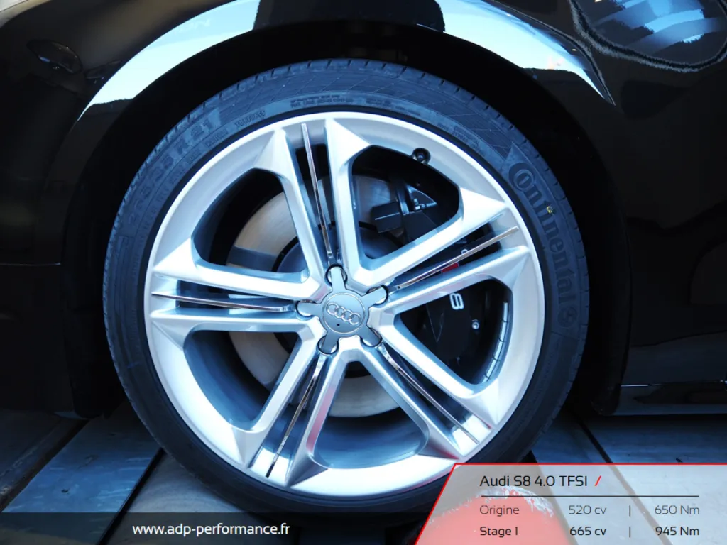 Reprogrammation moteur Montpellier - Audi S8 4.0 TFSI 520cv - ADP Performance