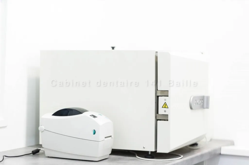 technique de stérilisation au cabinet dentaire du Dr Tourrolier 141 Bd Baille