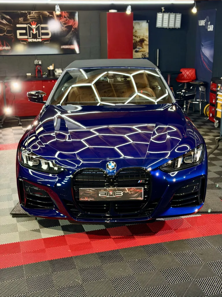 BMW 440i Cabriolet – Traitement céramique haut de gamme à Vaugneray (Ouest Lyonnais)