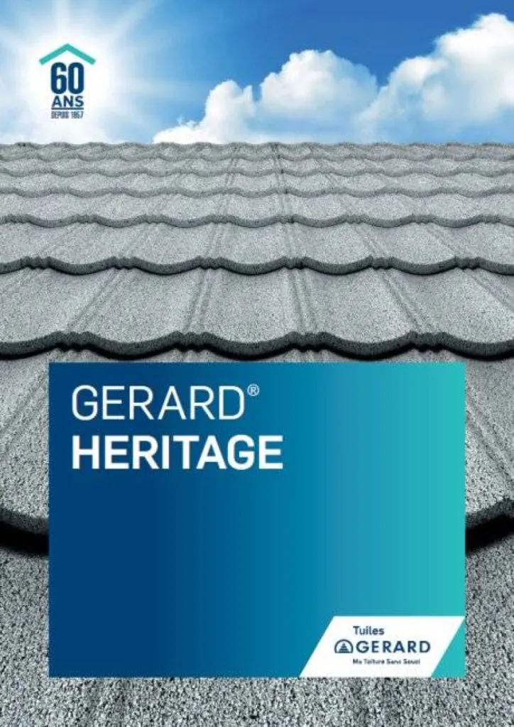 1ère page Brochure Tuiles métalliques GERARD HERITAGE