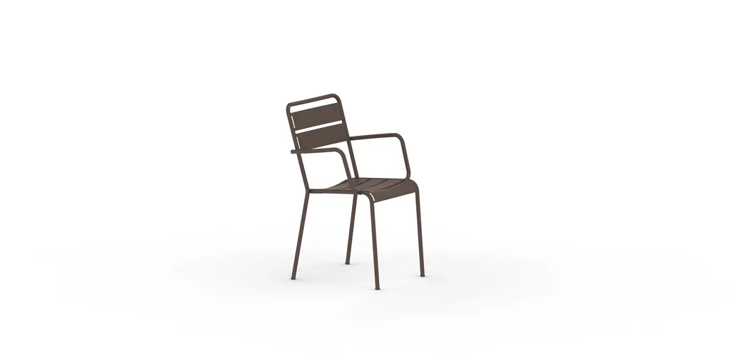 Fauteuil Twist design outdoor en acier galvanisé par Vermobil disponible chez Ginette Design à Labège proche Toulouse