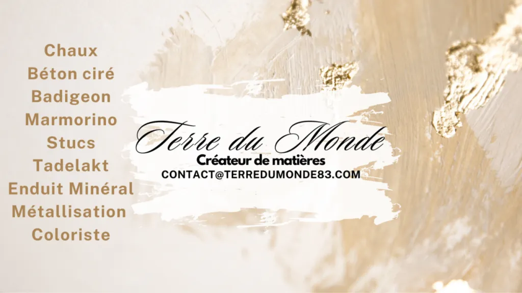TERRE DU MONDE CREATEUR DE MATIERES