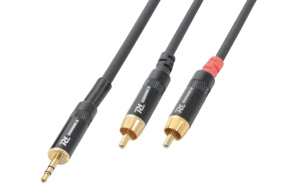 CORDON AUDIO JACK 3,5 MÂLE STÉRÉO / 2 X RCA MÂLE, 6 M - CX85-6